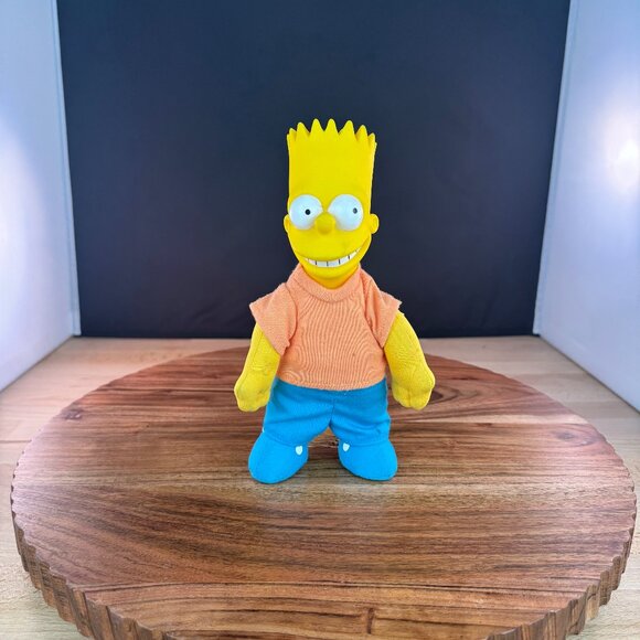 The Simpsons Bart Simpson Plush Doll 1990 20th Century Fox Burger King Toy - Picture 2 of 8